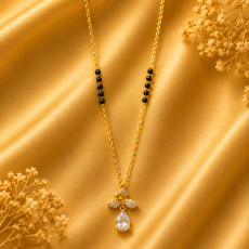 Delicate Floral Teardrop Mangalsutra