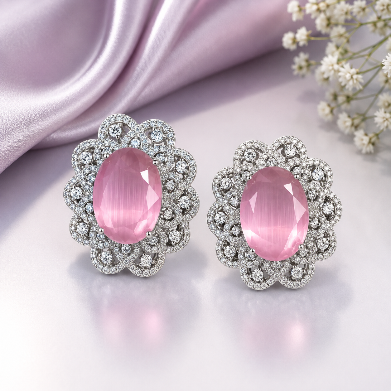Neha Sparkling Teardrop CZ Danglers