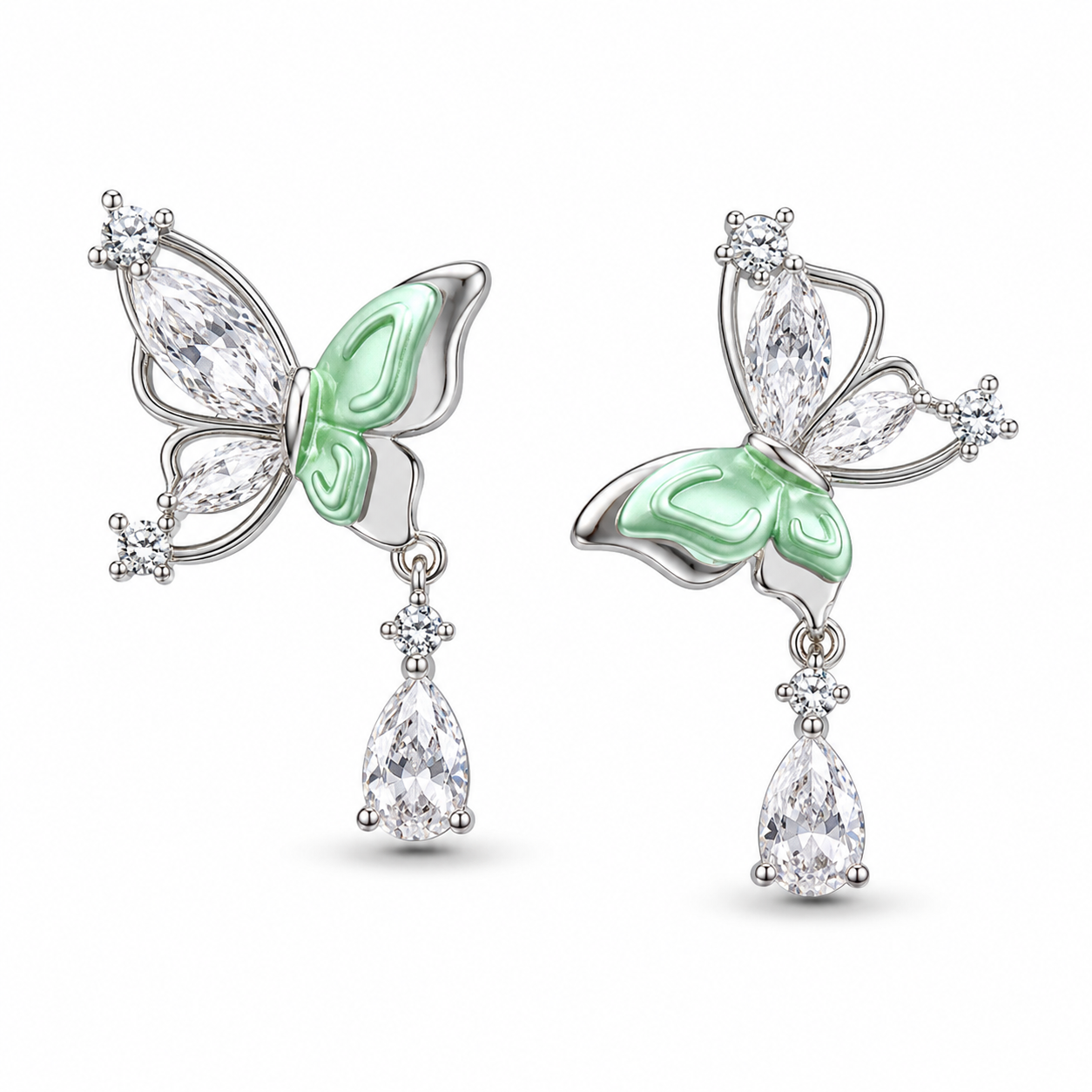 Garima Sparkling Cushion Cut CZ Studs