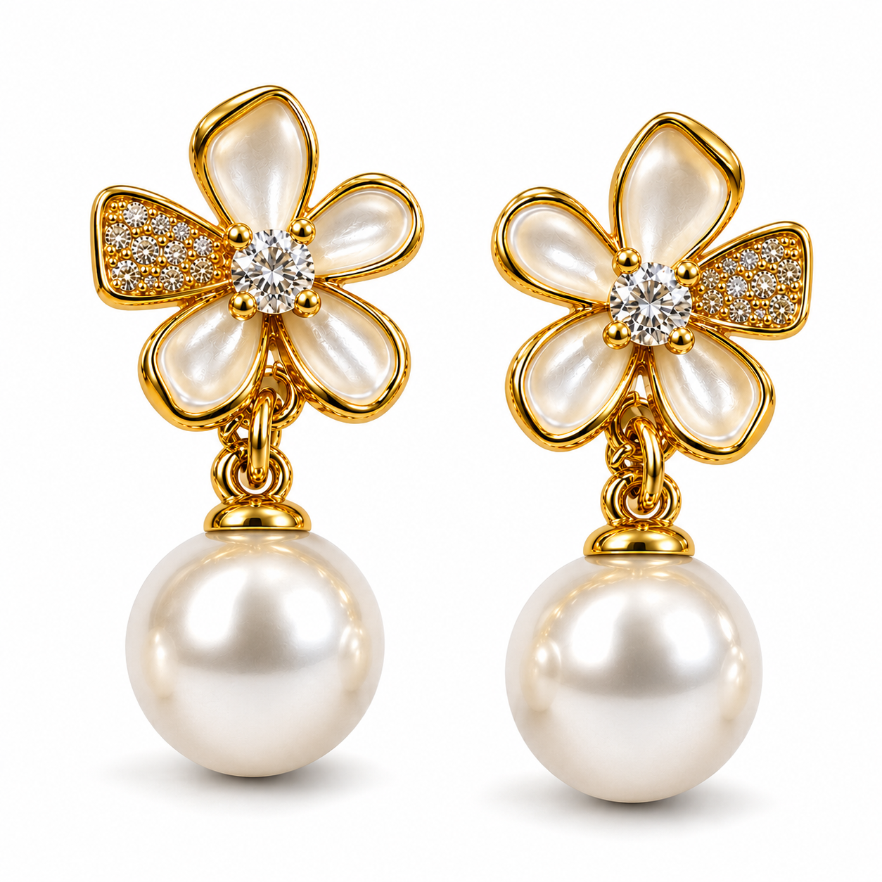 Aparna Sparkling Marquise Danglers